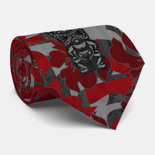 Ali'i Refuge Tiki Hibiscus Necktie