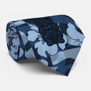 Ali'i Refuge Tiki Hibiscus Two-sided Printed Tie