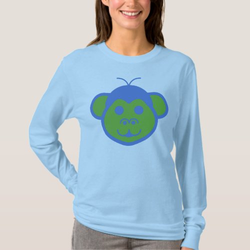 Alimon Alien Monkey Basic Long Sleeve T_Shirt 