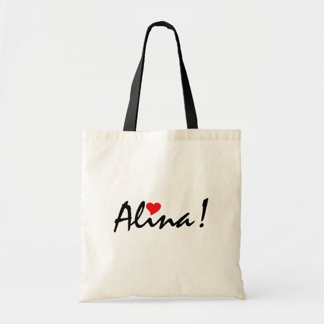Alina IV Personalized Name Tote Bag (Front)