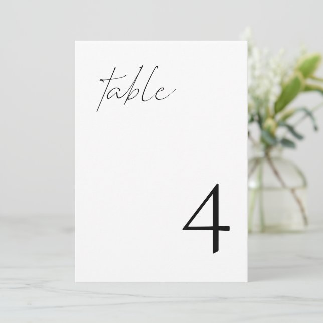 ALINA Modern Minimalist Elegant Table Number (Standing Front)