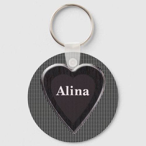 Alina Stole My Heart Keychain by 369 My Name