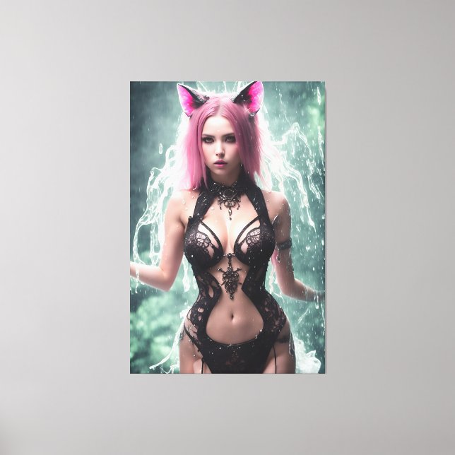 Alina The Water Fox 108 Canvas Print (Front)