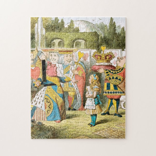 Alince in Wonderland - Alice and the Red Queen Jigsaw Puzzle (Vertical)