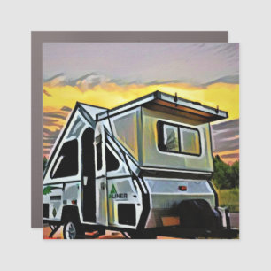 Aliner sunset car or camper magnet
