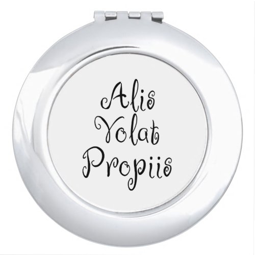 Alis Volat Propiis Compact Mirror