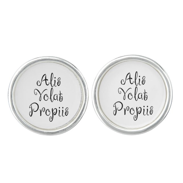 Alis Volat Propiis Cufflinks (Front)