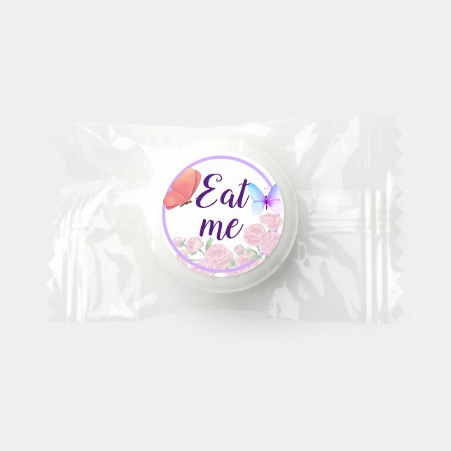 Alisa in Onederland  Classic Round Sticker Life Saver® Mints (Front)