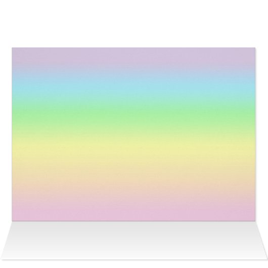 "Alisha" Candy Rainbow Parrot Fae Art Card (Inside Horizontal (Top))