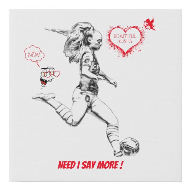 ALISHA LEHMANN WALL ART  (Front)