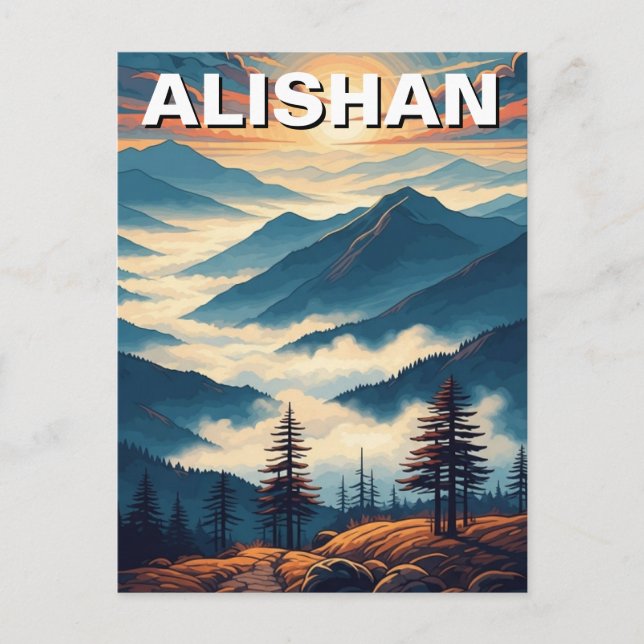 Alishan Taiwan Travel Postcard (Front)