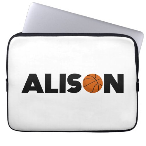 Alison Basketball Laptop Sleeve