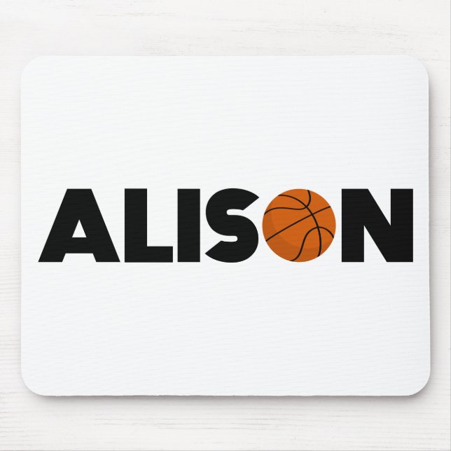 Alison Basketball Mouse Pad (Front)