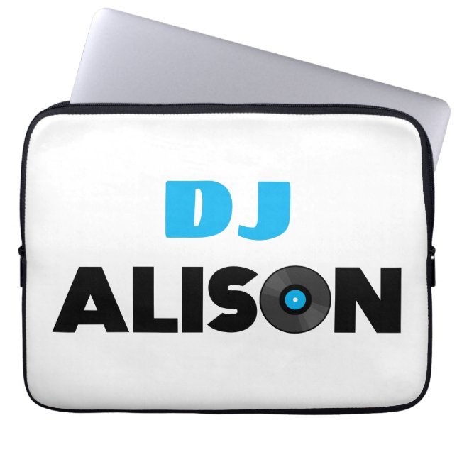 Alison DJ Laptop Sleeve (Front)