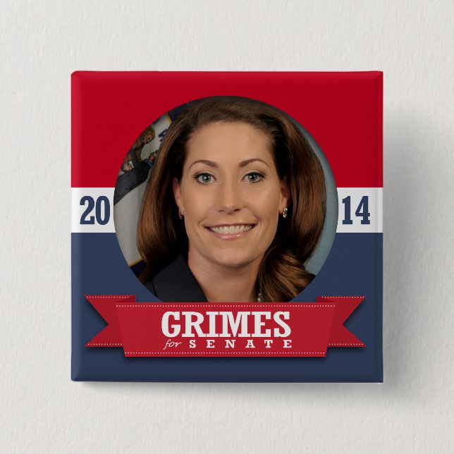 ALISON LUNDERGAN-GRIMES CAMPAIGN BUTTON (Front)