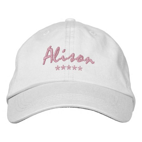 Alison Name Embroidered Baseball Cap