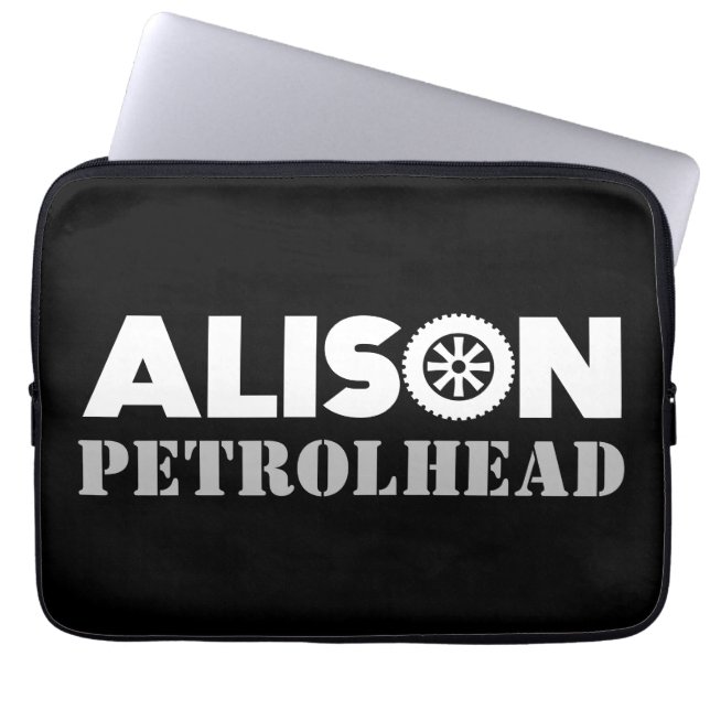 Alison Petrol Head Laptop Sleeve (Front)