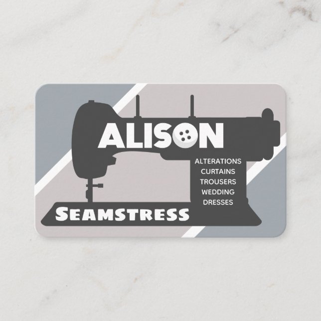 Alison Seamstress Business Card (Front)