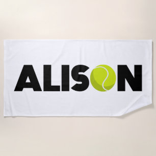 Alison Tennis Beach Towel