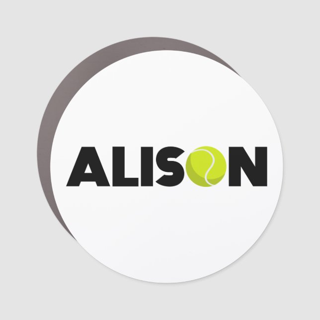 Alison Tennis Car Magnet (Front)
