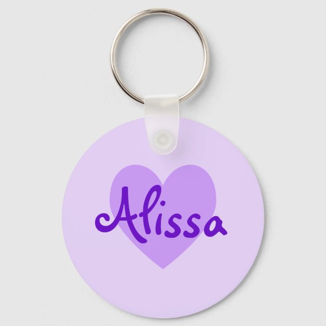 Alissa in Purple Keychain (Front)