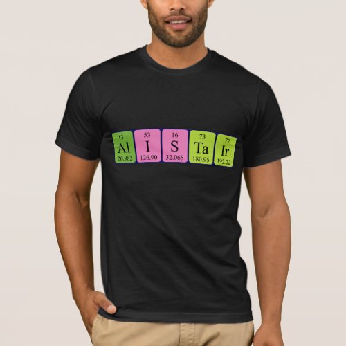 Alistair periodic table name shirt