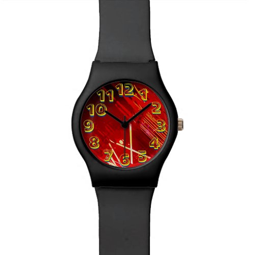 Alistra Cyber Punk Neon Rave Burning Red Watch