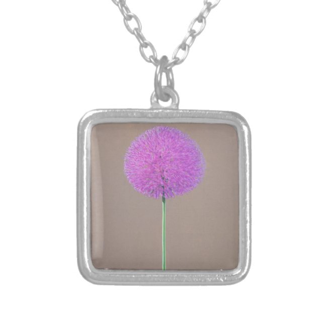 Alium Silver Plated Necklace (Front)