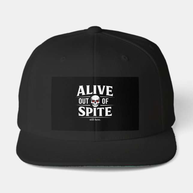 Alive Out of Spite – Red Eyes Skull Visor (Front)