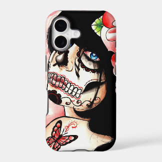 Alive Sugar Skull Girl iPhone 17 Case