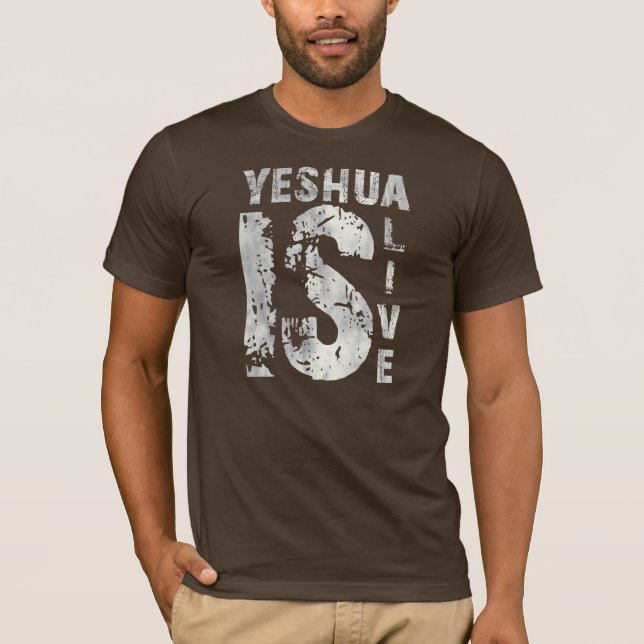 Alive Yeshua is 43975 Gray T-Shirt (Front)