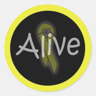 alivesticker classic round sticker
