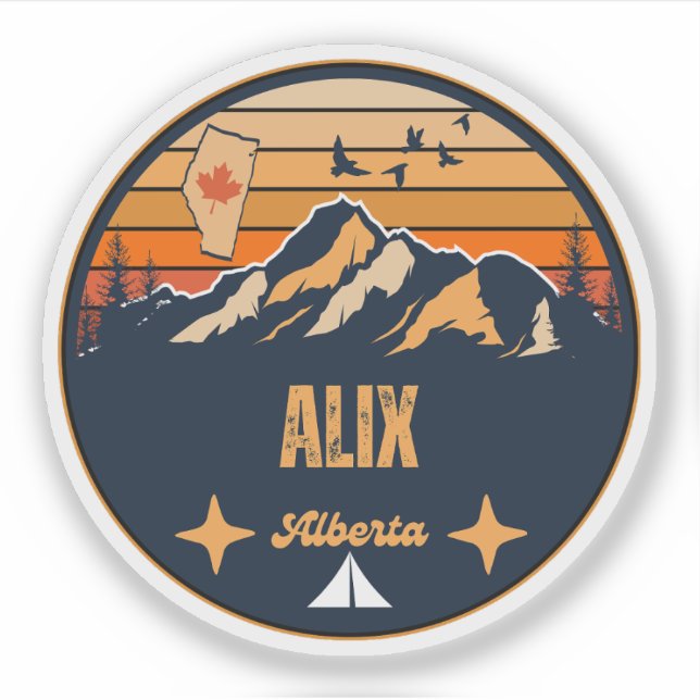  Alix, Alberta Sticker (Front)