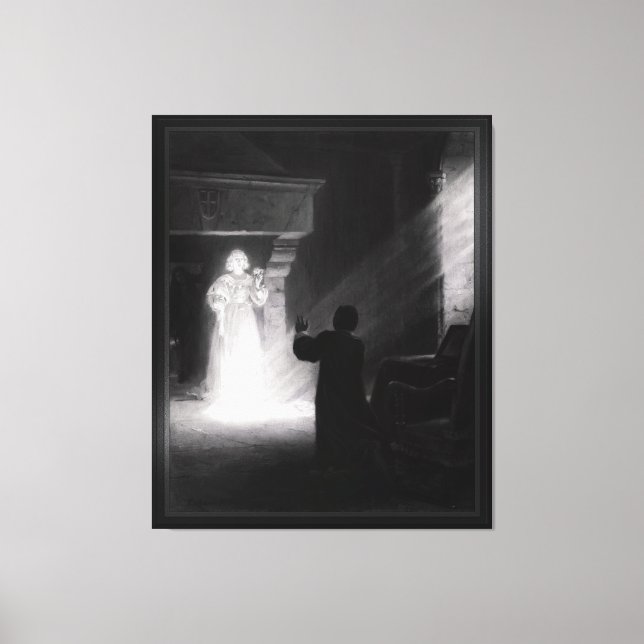 Alix Apparaissant Au Masque by Tony Robert-Fleury Canvas Print (Front)