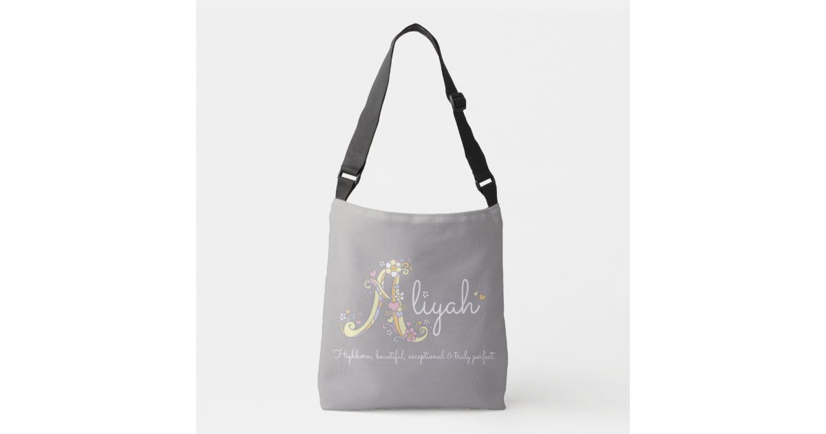 Aliyah Name Meaning A Monogram Bag Zazzle Com Interpretaciya znacheniya bukv imeni liyah. zazzle