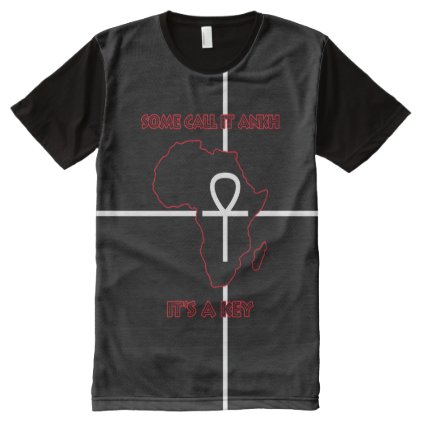 ALKEBULAN - ANKH IS A KEY (Black Only) All-Over-Print T-Shirt