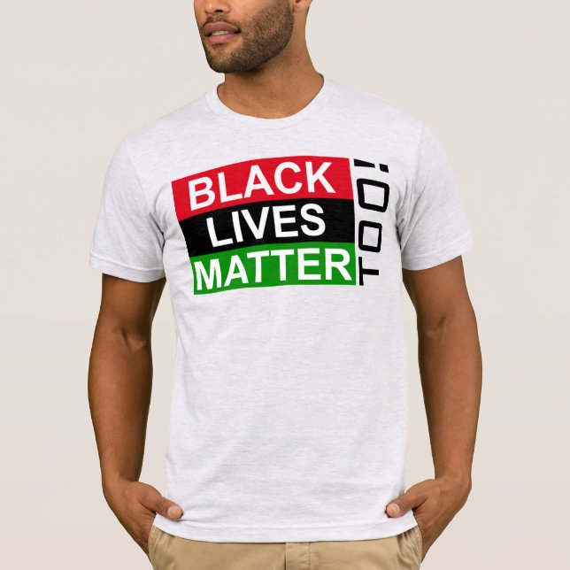 ALKEBULAN - BLM TOO! R-B-G T-Shirt (Front)