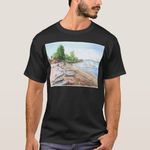 Alki Beach Bathhouse T_Shirt