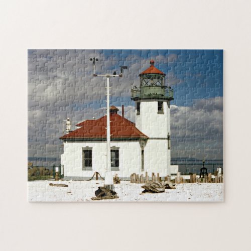 Alki Point Lighthouse Seattle Washington Jigsaw Puzzle