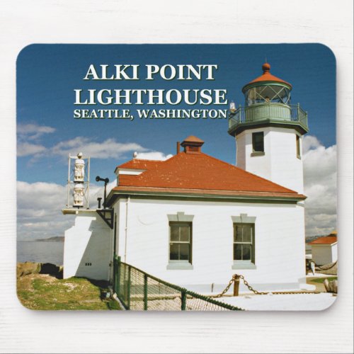 Alki Point Lighthouse Seattle Washington Mousepad