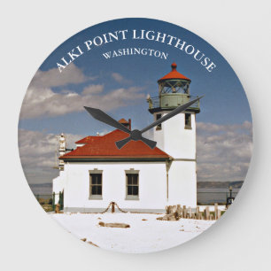 Alki Point Lighthouse, Washington Round Clock