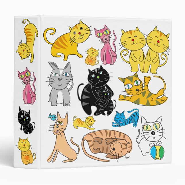 All 13 Cats In One Binder (Front/Spine)