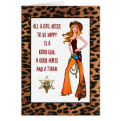 "All A Cowgirl Diva Needs To Be Happy..." (Front)