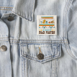 All Aboard for Rad Waves Button | Zazzle
