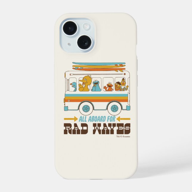 All Aboard for Rad Waves Iphone Case (Back)