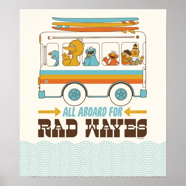 All Aboard for Rad Waves Poster (Front)