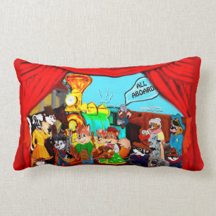 All Aboard! Lumbar Pillow