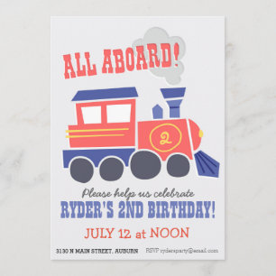 All Aboard Party Invite