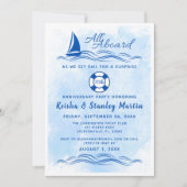 All Aboard Surprise (Any Year) Anniversary Party  Invitation (Front)