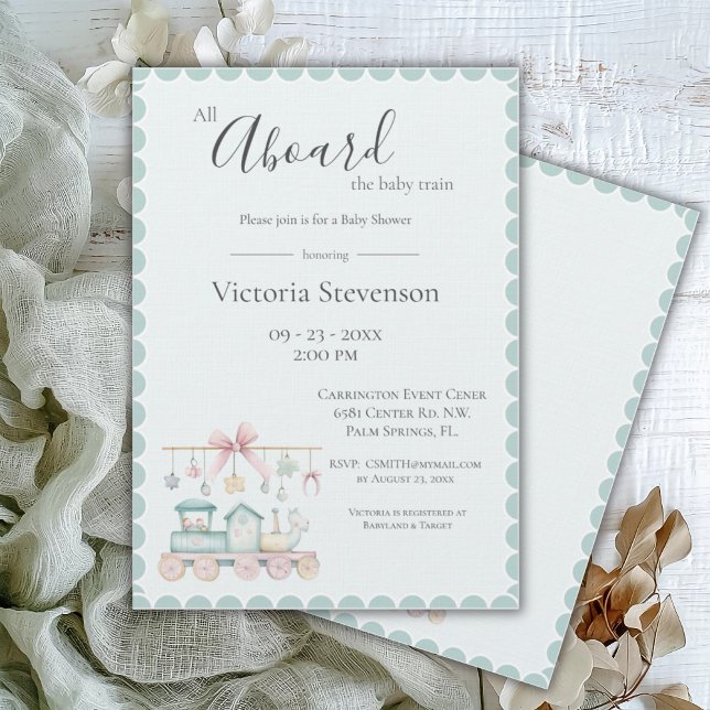 All Aboard the Baby Train Baby Shower (Creator Uploaded)